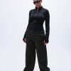 Ultimate Long Sleeve Zip Up Top - Black - Image 6