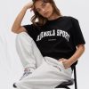 Adanola Sport Short Sleeve Oversized T-Shirt - Black - Image 4