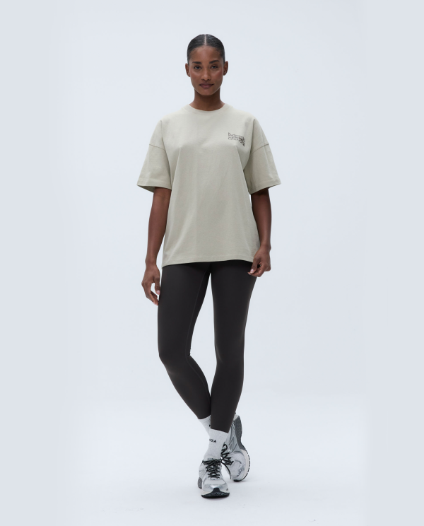 Trail Short Sleeve Drop Shoulder T-shirt - Sand/Cocoa Brown - Image 4