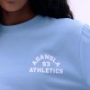 Campus Short Sleeve Oversized T-shirt - Powder Blue/Marshmallow White - Image 3