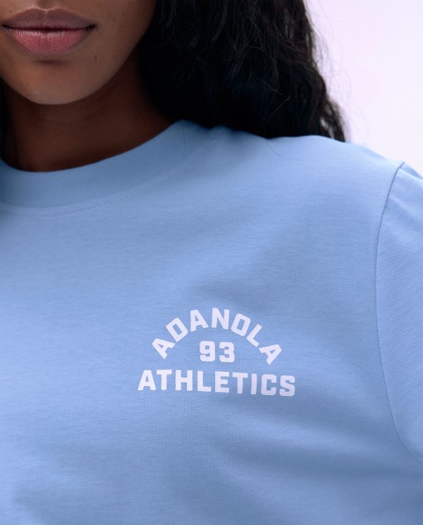 Campus Short Sleeve Oversized T-shirt - Powder Blue/Marshmallow White - Image 3