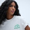 Campus Short Sleeve Oversized T-shirt - Light Grey Melange/Jade Green - Image 3