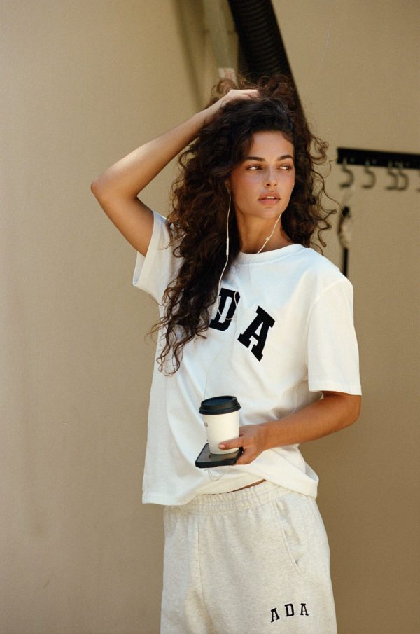 ADA Short Sleeve Oversized T-shirt - White - Image 4