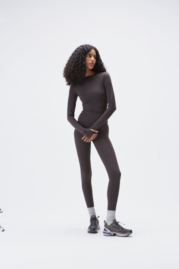Ultimate Long Sleeve Top - Coffee Bean - Image 4