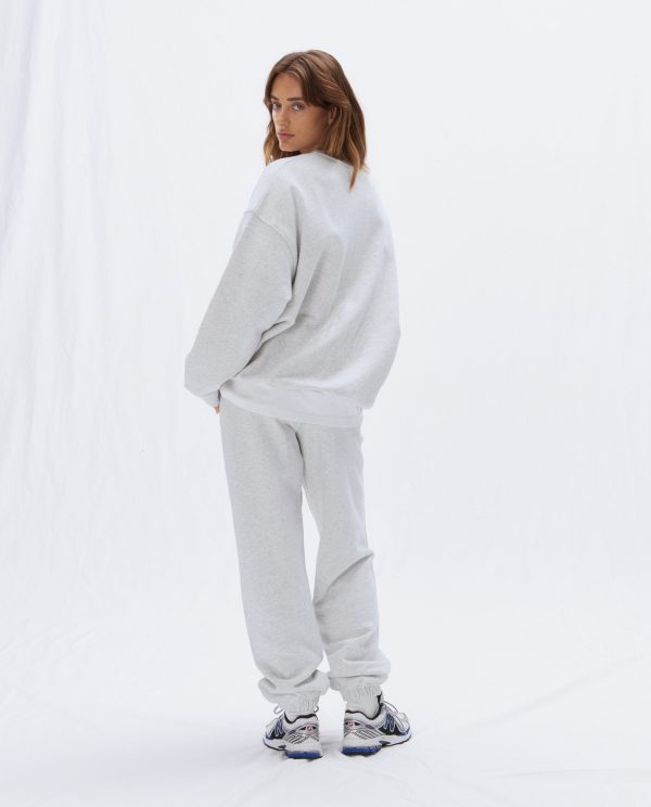 ADA Oversized Sweatshirt - Light Grey Melange - Image 2