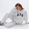 ADA Oversized Sweatshirt - Light Grey Melange