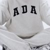 ADA Oversized Sweatshirt - Light Grey Melange - Image 3