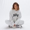 ADA Oversized Sweatshirt - Light Grey Melange - Image 5